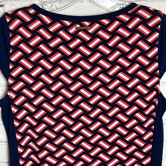 MICHAEL Michael Kors Geometric Print Cap Sleeve Dress - Picture 7 of 13